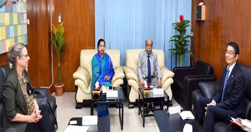 শিল্পমন্ত্রীর সঙ্গে জাপান ও ডেনমার্কের রাষ্ট্রদূতের সাক্ষাৎ